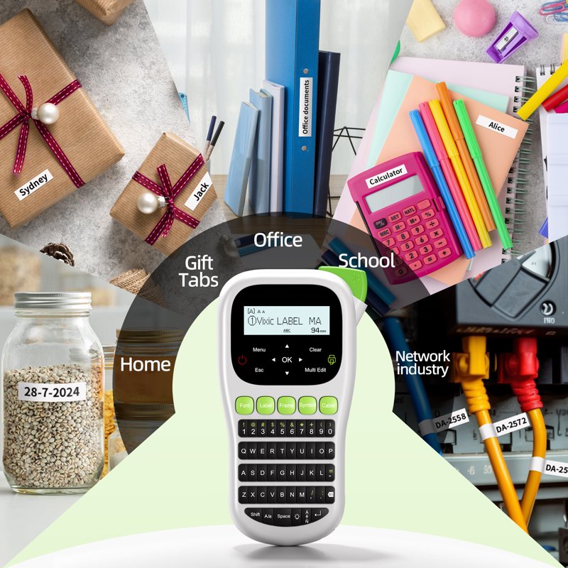 Handheld Label Maker with Tapes - Portable Label Printer for Home & Office