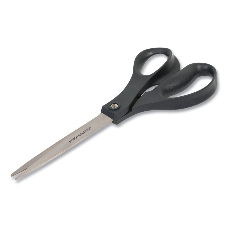 Fiskars Everyday 8" Scissors Bundle of 5 - Black Straight Handle, 3.75" Cut