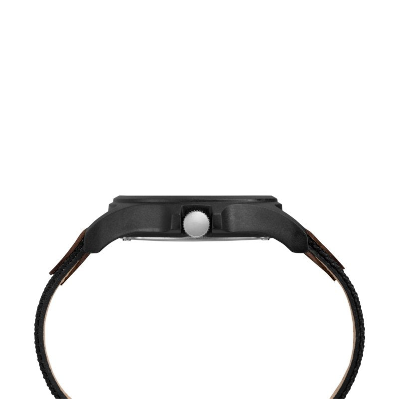 Men's Expedition 40mm Sport Watch with Resin Case and Leather & Fabric Strap