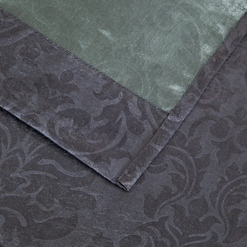 Blackout Curtains with Embossed Damask Pattern - Thermal Room Darkening Drapes for Home