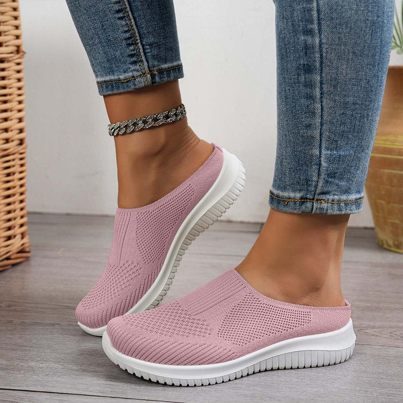Women's Breathable Mesh Orthopedic Slip-On Loafers - Wide Width, Non-Slip Support Shoes