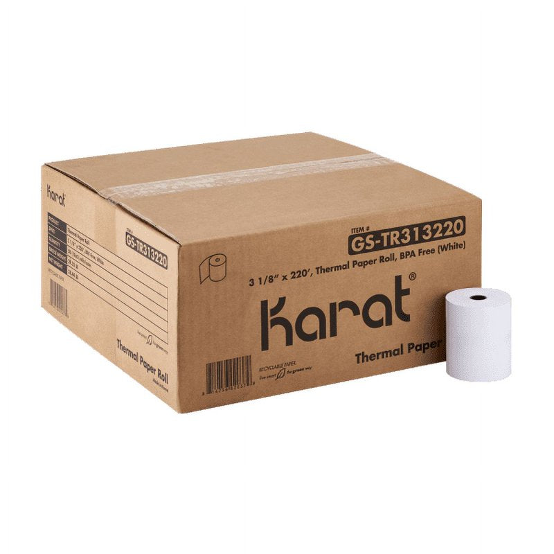 Thermal Receipt Paper Rolls - BPA-Free, Multi-Size, High-Quality for POS & Calculators