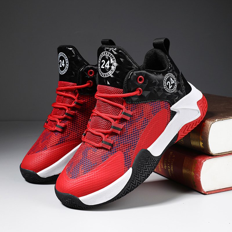 Kids Basketball Shoes High Top Sneakers for Boys & Girls Outdoor Sports