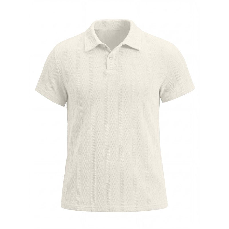 Men's Short Sleeve Polo Shirt Lightweight Cotton Casual Golf Top