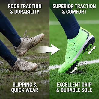 Vizari Tioga Turf Soccer Shoes for Men and Women, 12 Lime - Lightweight Cushioned Midsole