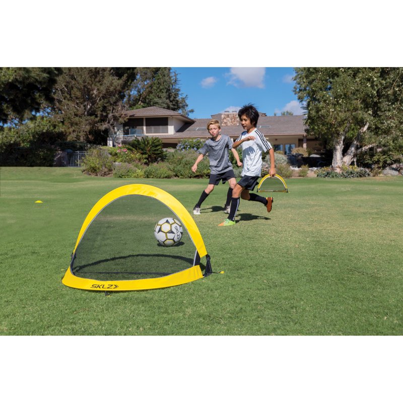 2-Pack Pop-Up Soccer Goals for Practice 2.5 ft Portable