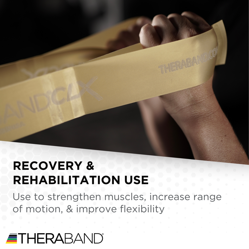 Resistance Bands with Loops - 5 Foot Non-Latex Elastic Workout Bands for Rehab & Fitness