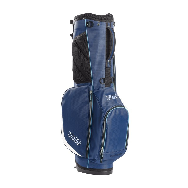 Izzo Ultra-Lite Stand Bag Navy/Light Blue - 3.2 lb Golf Stand Bag