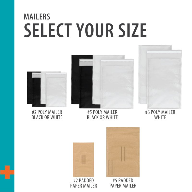 Eco-Friendly Padded Paper Mailers - Brown, #5, 10.5 x 15 Inches, 5-Count