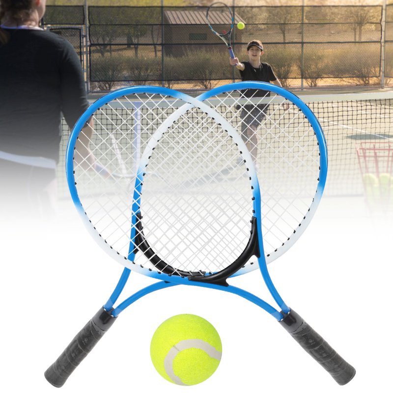 Kids Tennis Racket Set with 2 Junior Rackets, Ball & Bag - 21 Inch