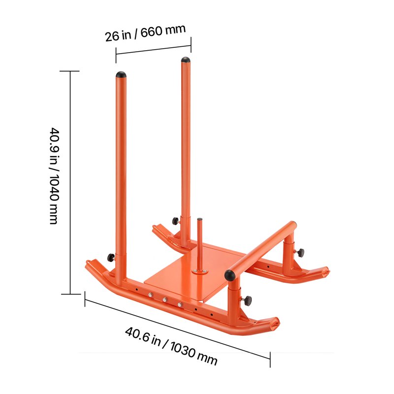 Steel Weight Sled for Strength Training and Speed Improvement - Heavy Duty Fitness Equipment
