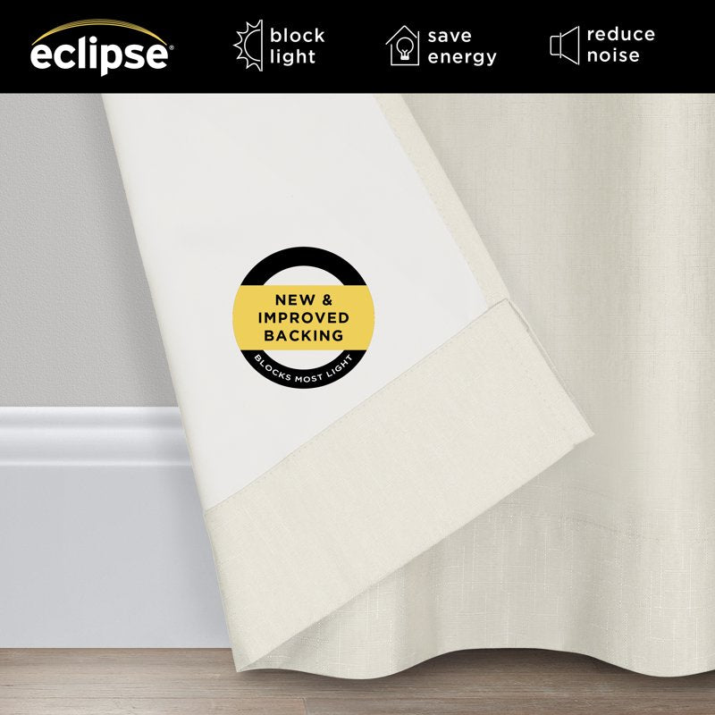 Blackout Window Curtain Panel - 42 x 63 Inch Insulated Darkening Drapes