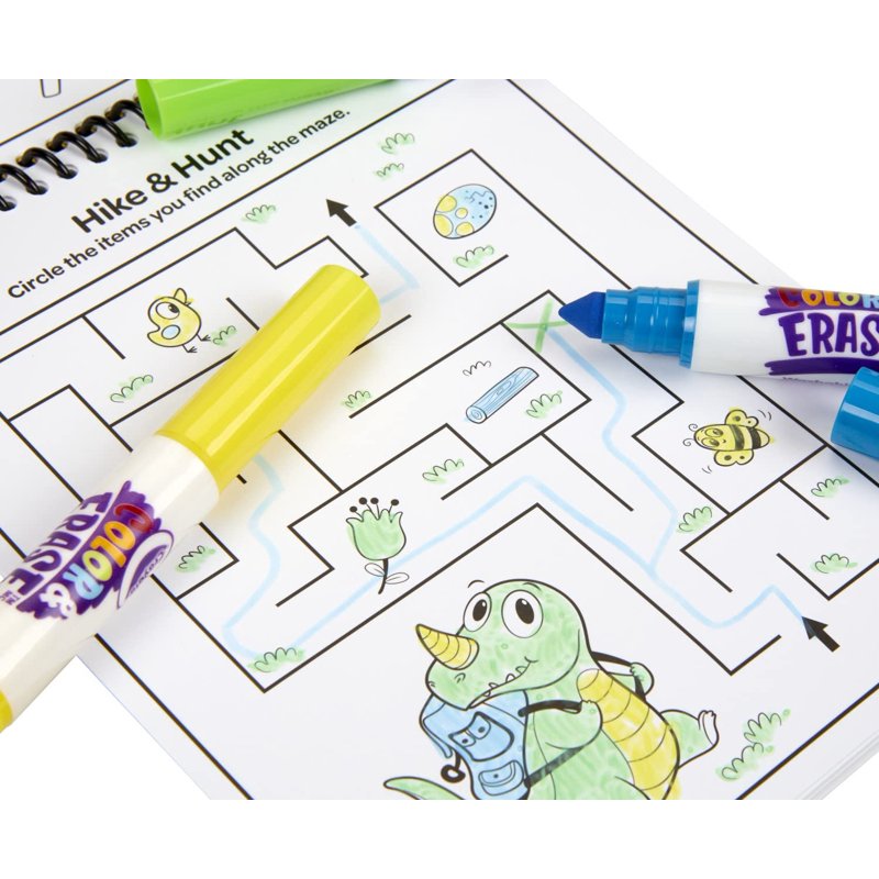 Crayola Reusable Dinosaur Activity Pad for Kids, 3 Pack - Toddler Art & Craft Set