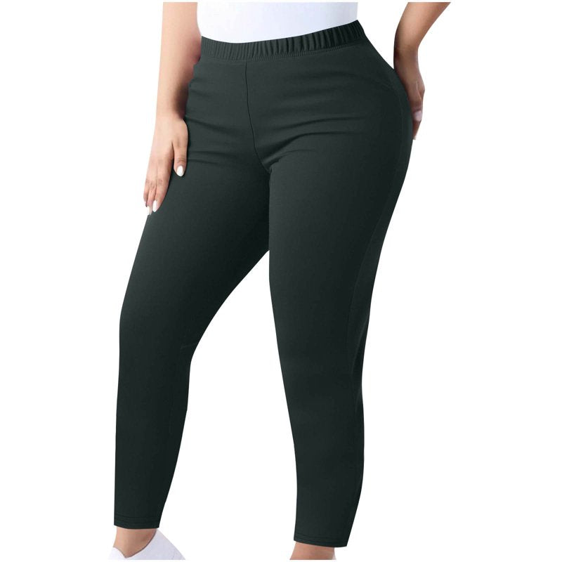 Plus Size High Waist Tummy Control Yoga Leggings for Women
