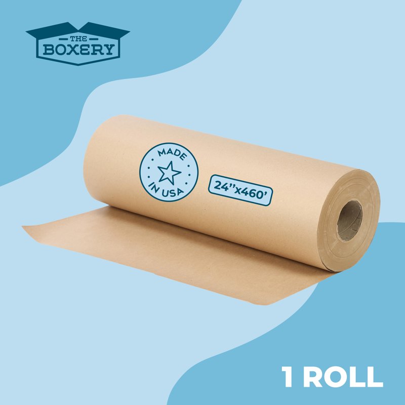 The Boxery Kraft Paper Roll 24” x 460’ (70lb) - 100% Recycled