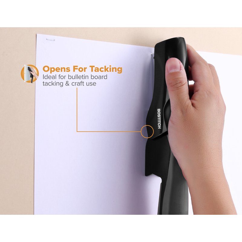 Manual Flat Clinch Stapler for Up to 40 Sheets - Vertical & Horizontal Use