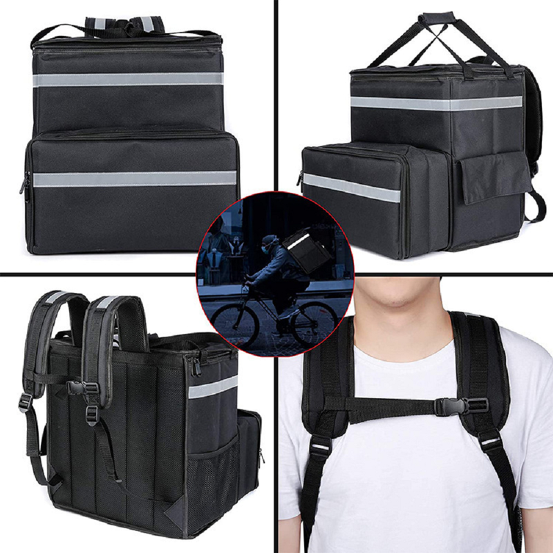 Insulated Food Delivery Backpack with Expandable Design & Leakproof Waterproof Material