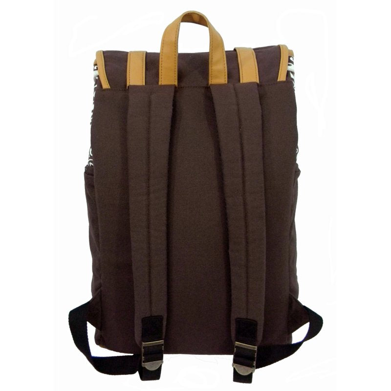 Canvas Laptop Backpack Vintage Cotton Daypack for 15.6 Inch Laptop