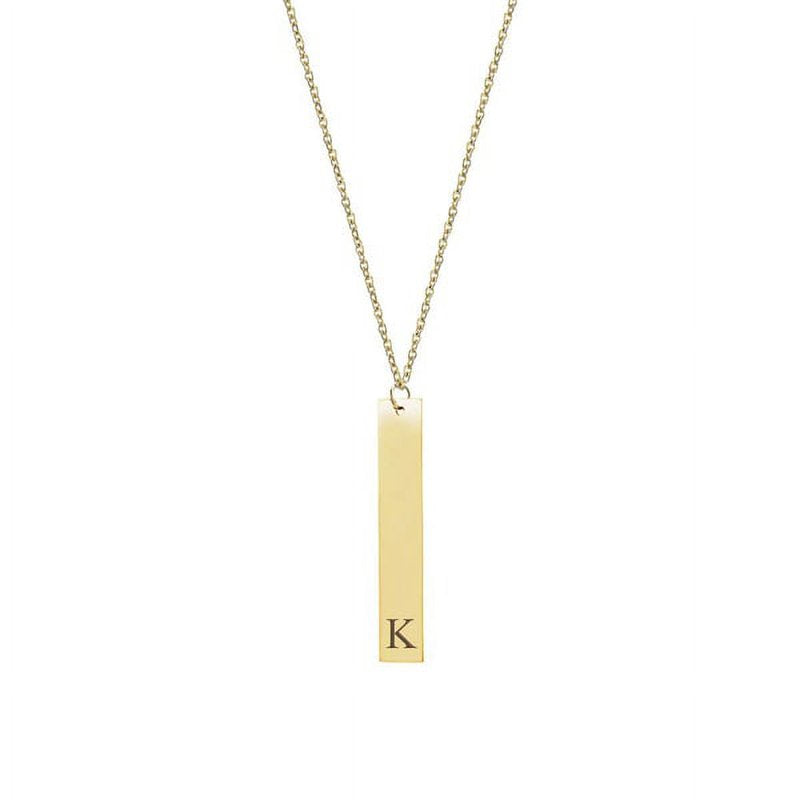 Personalized Vertical Bar Necklace - Custom Engraved Jewelry for Her, Gifts for Mom, Birthday & Special Occasions