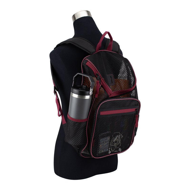 Mesh Backpack with Spacious Main Compartment & Hydration Pockets