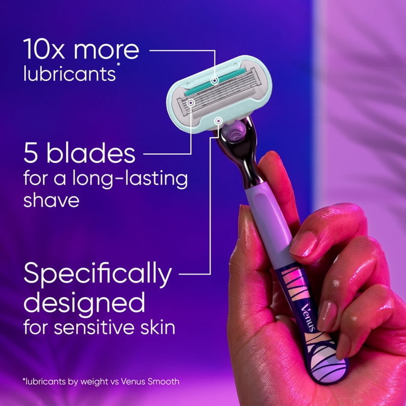 Venus Extra Smooth Midnight Women's Razor Blade Refills - 4 Count