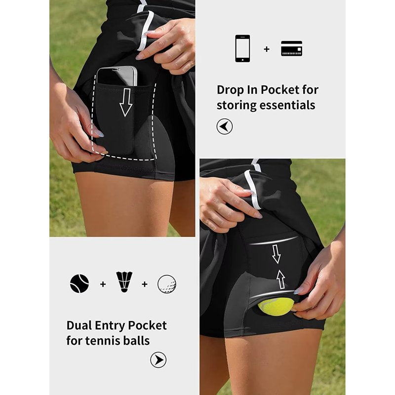 Women’s Tennis Dress with Built-in Bra & Pockets | Athletic Sportswear