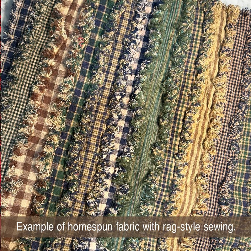 Precut Quilt Fabric Jelly Roll - Blue Green Plaid 22 Strips 2.5x44 inches