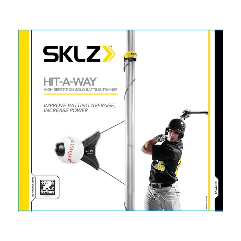 Baseball Swing Trainer with Tethered Ball & Adjustable Height - Practice Aid