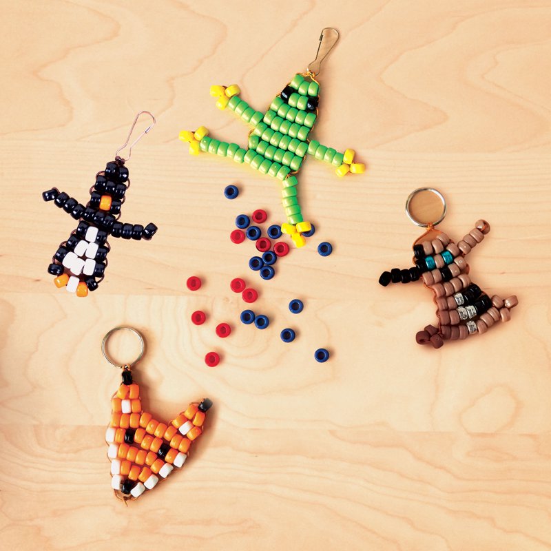 DIY Bead Pets Craft Kit for Kids - Make 10 Animal Charms & Accessories