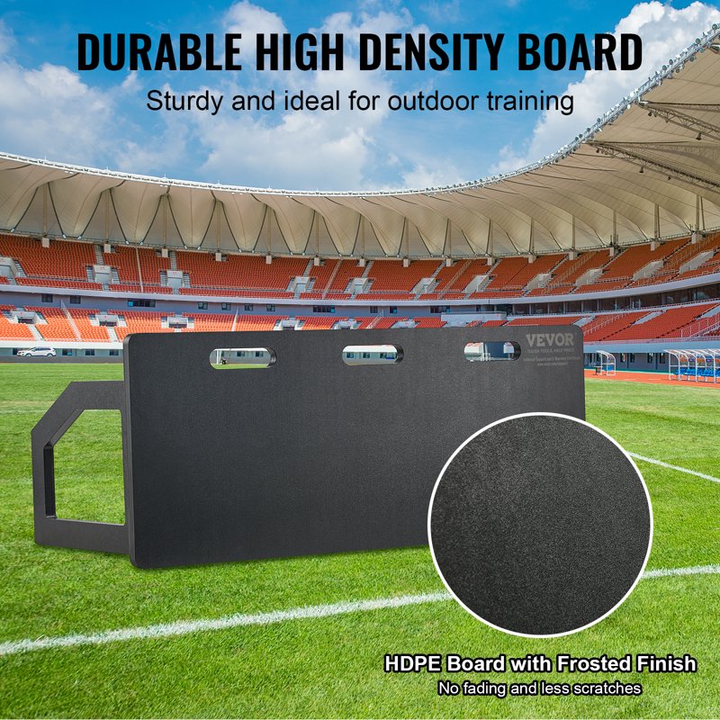 40" x 16" Soccer Rebounder Board – Foldable HDPE Wall Pass & Shoot Training Aid