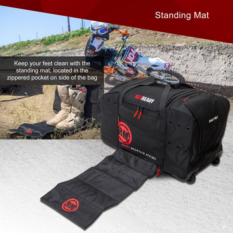 Heavy-Duty Rolling Gear Bag with Wheels for Off-Road Motorcycle & UTV Equipment