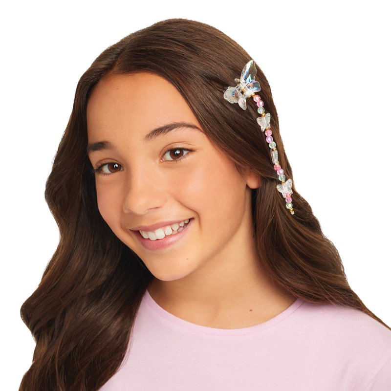 Butterfly Jewelry Making Kit for Kids & Tweens - 7 Pieces DIY Jewelry Set with Beads & Accessories