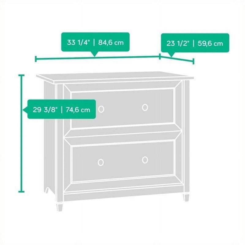 Black 2 Drawer File Cabinet for Office & Home Organization