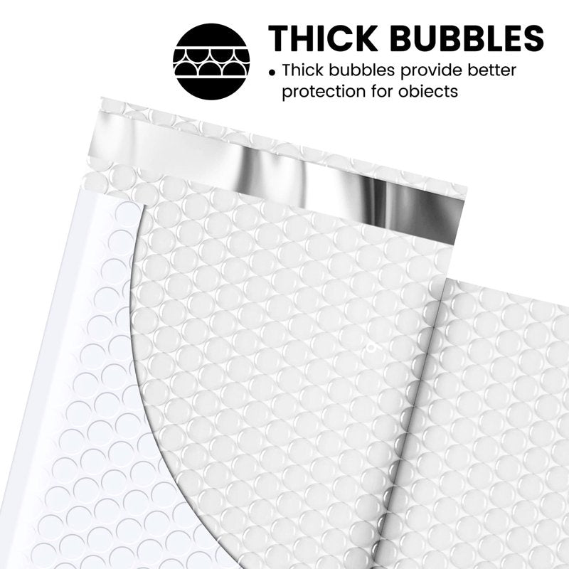 6x9 Inch Waterproof Bubble Mailers Pack of 250 Self Seal Padded Envelopes for Shipping