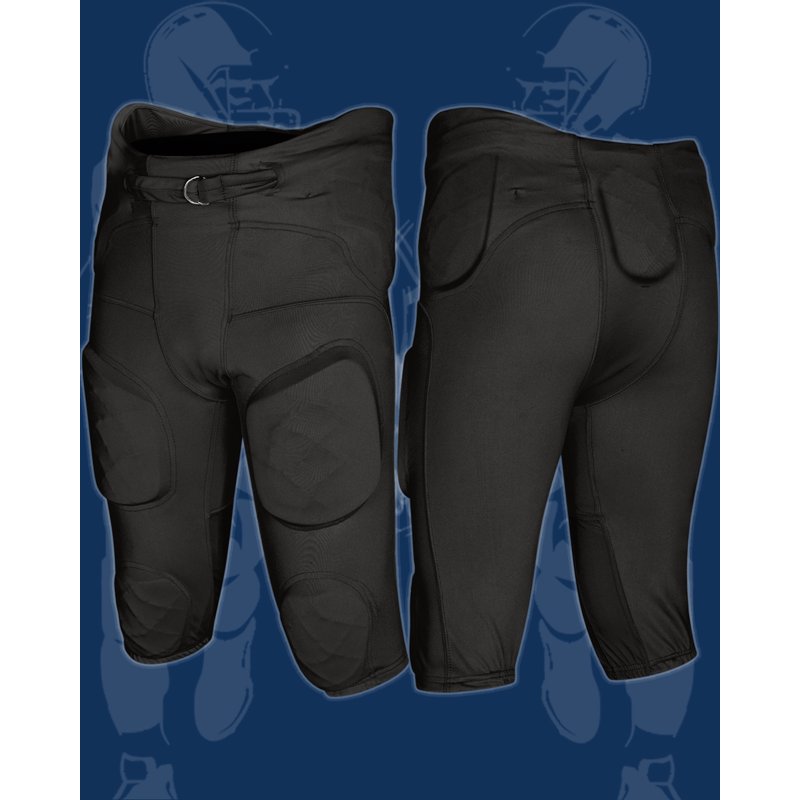 Men's Football Pants with Built-in Protective Pads - Lightweight & Flex Fit