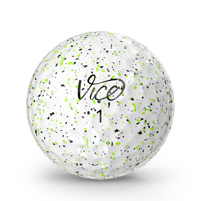 (2 Pack) Vice Pro Drip 2024 Golf Balls Lime/Black – 12 Pack
