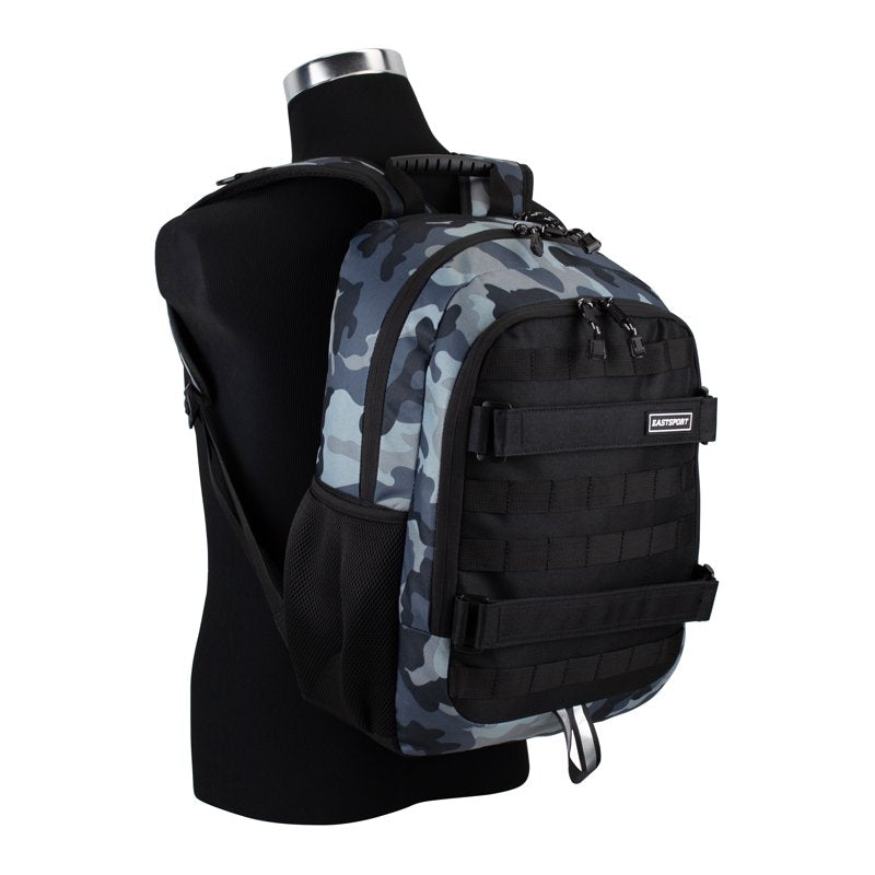 Skater Backpack with Skateboard Straps and Multiple Compartments - Rugged & Durable