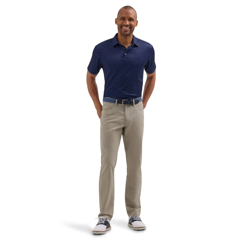 Lee Men's Golf Series Five Pocket Pant, Mushroom 38x30