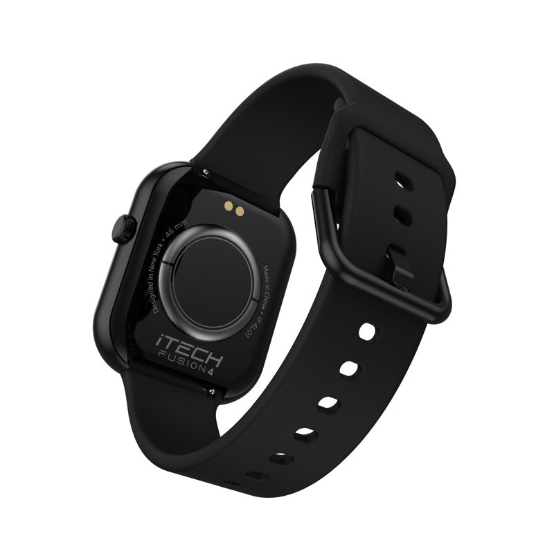 Unisex Smart Watch with Silicone Strap – Fitness & Health Tracking