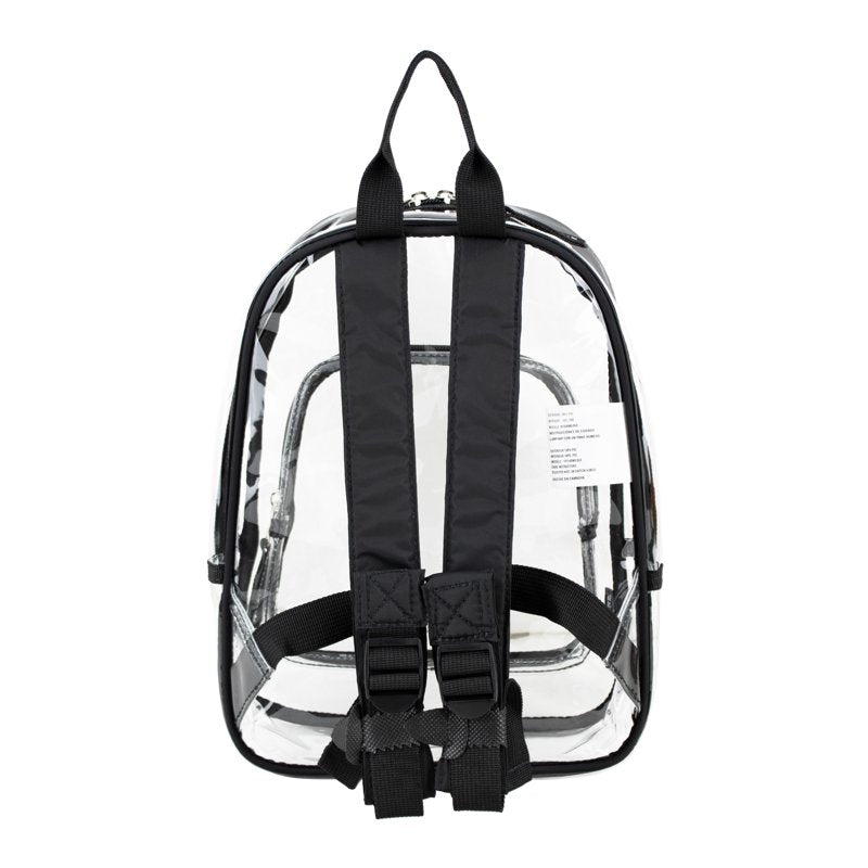 Clear Daybreak Backpack with Multiple Compartments - Black