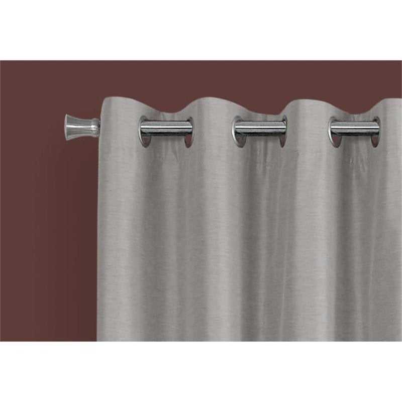 Thermal Insulation Grommet Curtain Panel Set - Grey, 54x84 Inches