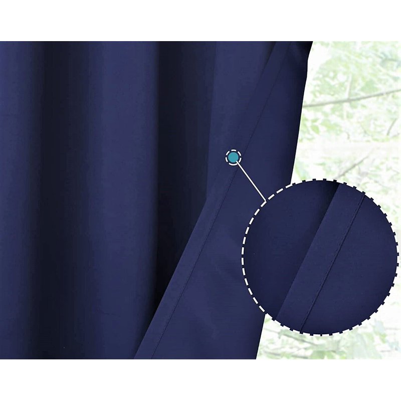 Blackout Thermal Valance Curtain for Windows - Unlined Short Window Decor, Fits Rods Up to 54 Inches