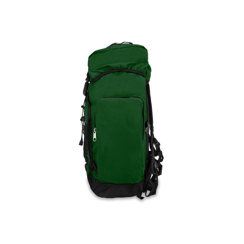 Unisex Hiking Backpack with Multiple Compartments - Adjustable Waist & Bungee Organizer