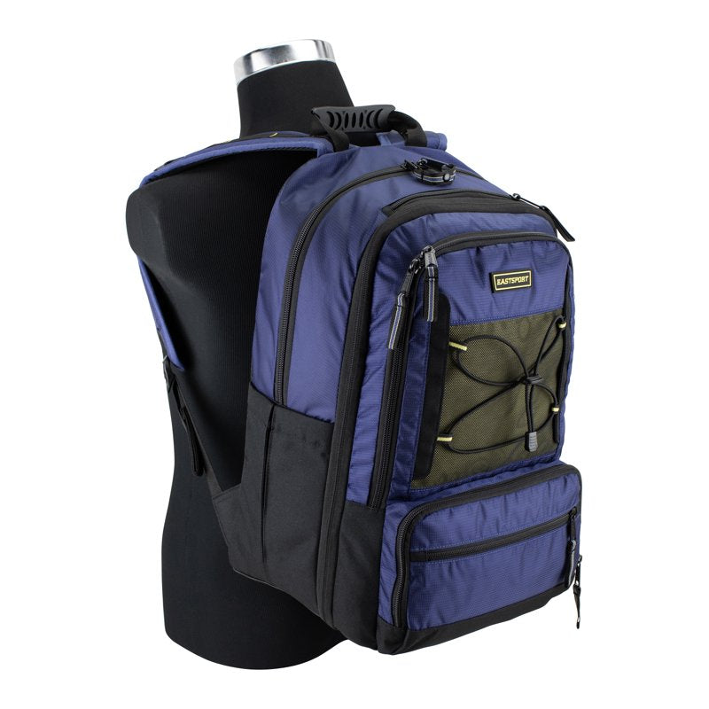 Expandable Recycled Material Backpack with Multiple Pockets & Hydration Side Pockets