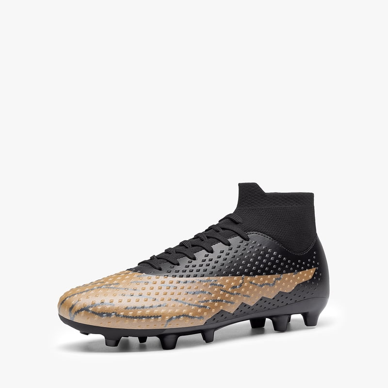 Dream Pairs Men’s High-Top Soccer Cleats - Firm Ground/AG Indoor Outdoor 12 Black Brown