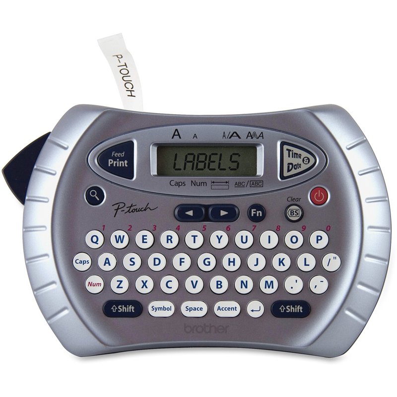Brother Handheld Label Maker - Portable Personal Labeler, Silver and Blue