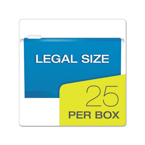 Reinforced Hanging File Folders with Box Bottom Legal Size 25 Pack