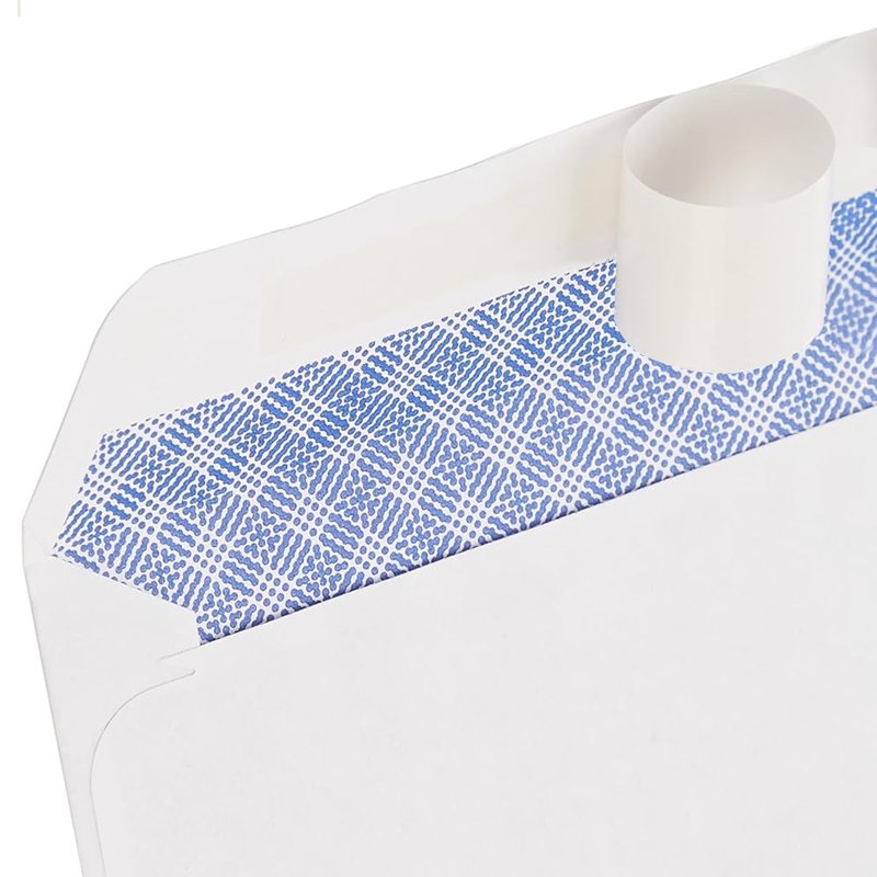 100 White #10 Mailing Envelopes with Self-Seal Privacy Tint - Business Use