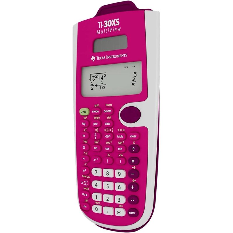 Scientific Calculator with MathPrint for High School Math & Science - Pink