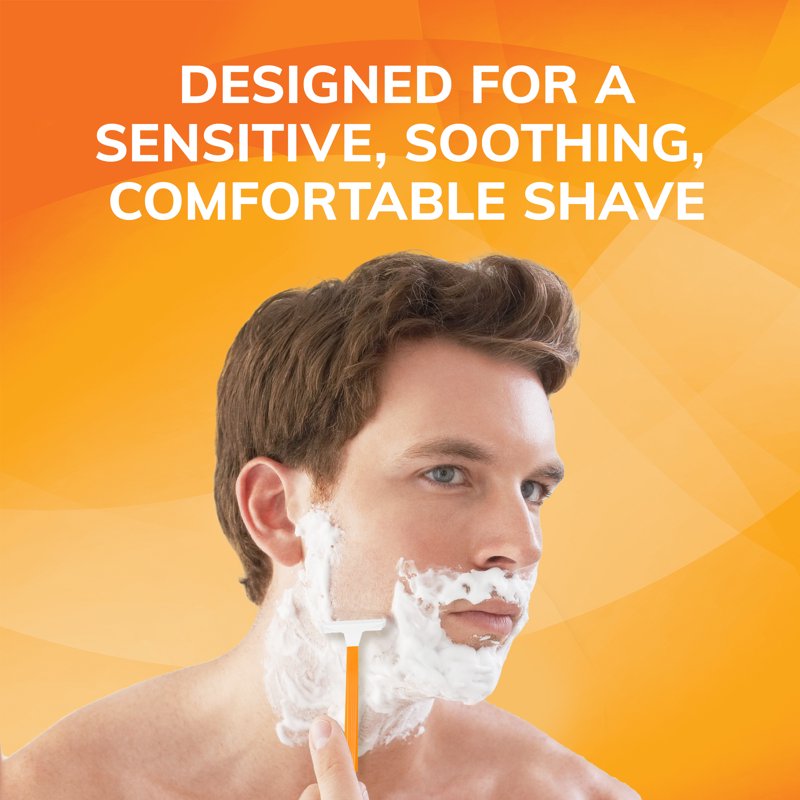 Men's Disposable Razor Pack - Sensitive Skin, Single Blade, 12 Count